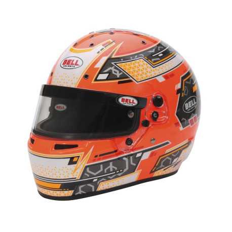 Full face helmets Karting helmet BELL RS7-K PRO STAMINA, anthracite/orange | races-shop.com