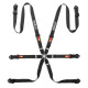 FIA 6 point sport safety belts SPARCO COMPETITION H-2 PU my2026 2