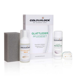 Colourlock Smooth Leather Care Kit Mild Cleaner and Protector - Leather maintenance kit for up to 3 years