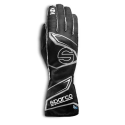 Race gloves Sparco K-ARROW + WP with FIA, black/grey