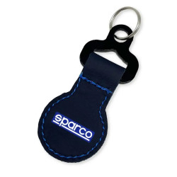 SPARCO leather HF Round keychain