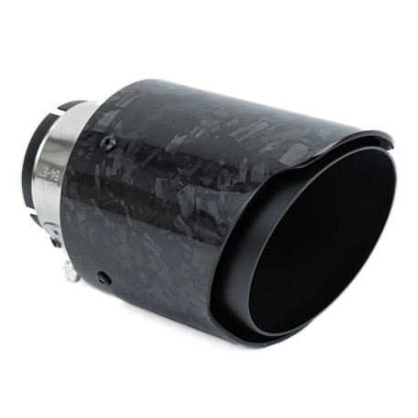 With one outlet Exhaust tip RACES CARBON 89mm, input 51mm - Forged matt | races-shop.com