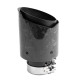 With one outlet Exhaust tip RACES CARBON 101mm, input 76mm - Forged matt | races-shop.com