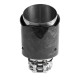 With one outlet Exhaust tip RACES CARBON 101mm, input 76mm - Forged gloss | races-shop.com