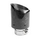 With one outlet Exhaust tip RACES CARBON 101mm, input 76mm - Forged gloss | races-shop.com