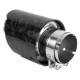 With one outlet Exhaust tip RACES CARBON 101mm, input 76mm - Forged gloss | races-shop.com