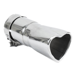 Exhaust tip RACES INOX 76mm, input 51mm - Gloss