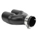Two outputs Exhaust tip RACES INOX 2x76mm, input 76mm - Matt | races-shop.com