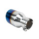 With one outlet Exhaust tip RACES INOX 101mm, input 51mm - Burnt | races-shop.com
