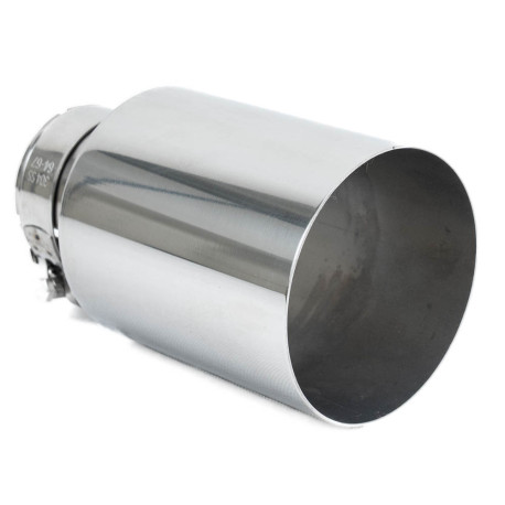 With one outlet Exhaust tip RACES INOX 101mm, input 63mm - Gloss | races-shop.com