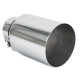 With one outlet Exhaust tip RACES INOX 101mm, input 76mm - Gloss | races-shop.com