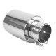 With one outlet Exhaust tip RACES INOX 101mm, input 76mm - Gloss | races-shop.com