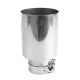 With one outlet Exhaust tip RACES INOX 101mm, input 51mm - Gloss | races-shop.com