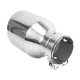 With one outlet Exhaust tip RACES INOX 101mm, input 51mm - Gloss | races-shop.com