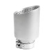 With one outlet Exhaust tip RACES INOX 101mm, input 76mm - Brushed | races-shop.com