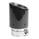 With one outlet Exhaust tip RACES CARBON 101mm, input 63.5mm - Gloss | races-shop.com