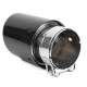 With one outlet Exhaust tip RACES CARBON 89mm, input 63.5mm - Gloss | races-shop.com