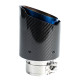 With one outlet Exhaust tip RACES CARBON 89mm, input 54mm - Gloss | races-shop.com