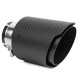 With one outlet Exhaust tip RACES CARBON 101mm, input 57mm - Matt | races-shop.com