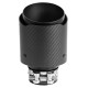 With one outlet Exhaust tip RACES CARBON 101mm, input 63.5mm - Matt | races-shop.com