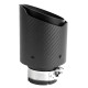 With one outlet Exhaust tip RACES CARBON 101mm, input 57mm - Matt | races-shop.com