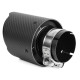With one outlet Exhaust tip RACES CARBON 101mm, input 57mm - Matt | races-shop.com