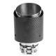 With one outlet Exhaust tip RACES CARBON 89mm, input 57mm - Matt | races-shop.com