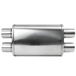 Center Muffler RACES 52, inlet/outlet 2,75" (70mm)
