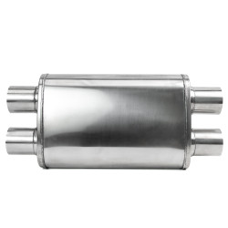 Center Muffler RACES 10, inlet/outlet 2" (51mm)