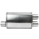 1x input / 2x output Muffler RACES 53,inlet 2,75" (70mm) | races-shop.com