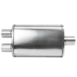 Center Muffler RACES 56, inlet 2,5" (63mm), outlet 2,5" (63mm)