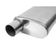 1x input / 2x output Muffler RACES 41, inlet 2,5" (63mm) | races-shop.com