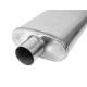 1x input / 2x output Center Muffler RACES 56, inlet 2,5" (63mm), outlet 2,5" (63mm) | races-shop.com