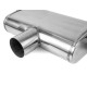 1x input / 2x output Muffler RACES 59, inlet 2,75" (70mm) | races-shop.com