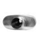 1x input / 2x output Center Muffler RACES 57, inlet 2,25" (57mm), outlet 2,25" (57mm) | races-shop.com