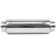 1x input / 1x output Center Muffler RACES 9, inlet/outlet 3" (76mm) | races-shop.com
