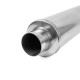 1x input / 1x output Center Muffler RACES 47, inlet/outlet 2,25" (57mm) | races-shop.com