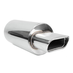 Muffler RACES 34, inlet 2,25" (57mm) SS201