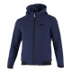 Sparco Hooded Full Zip Sweatshirt, blue marine