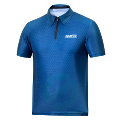 Spacro Polo T-shirt SL SUBLY, blue
