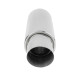 Single wall - round rolled Muffler RACES 38, inlet 3" (76mm) SS201 | races-shop.com