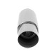 Single wall - round rolled Muffler RACES Chrome 89mm, inlet 3" (76mm) | races-shop.com