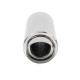 Single wall - round rolled Muffler RACES 32, inlet/outlet 2,5" (63mm) | races-shop.com