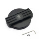 oil cap RACES Set of aluminium reservoir (oil, coolant, washer) caps - Black (Type 1) | races-shop.com