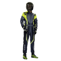 FIA racing suit SPARCO PRIME-K ADVANCED, black/grey/fluo/yellow