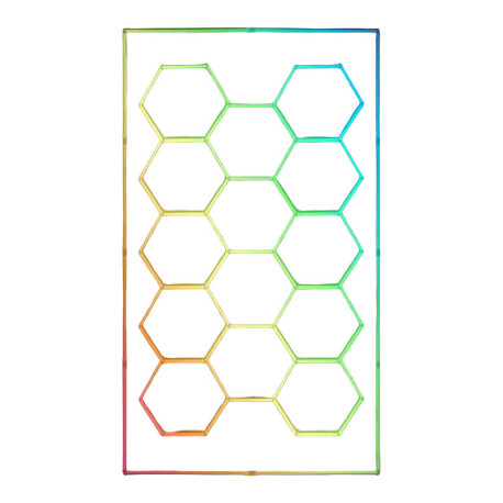 Lamps 14-Panel LED RGB Hexagon Honeycomb Garage Lightning | races-shop.com
