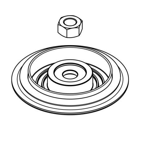 Accessories GARRETT 910476-0001 DIAPHRAGM KIT, 40MM (INCLUDES DIAPHRAGM ASSY AND VALVE STEM NUT) FOR WASTEGATE GVW-40 | races-shop.com