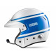 Open face helmets Helmet Sparco PRO RJ-3I HERITAGE with FIA, white/blue | races-shop.com
