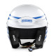 Open face helmets Helmet Sparco PRO RJ-3I HERITAGE with FIA, white/blue | races-shop.com