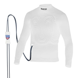 Sparco front and rear cooling racing Underwear top R586 with FIA, white